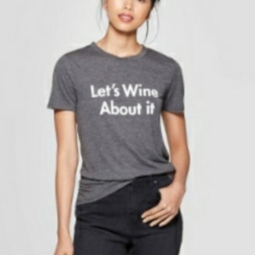 Modern Lux "Let's Wine About It" Tee NWT